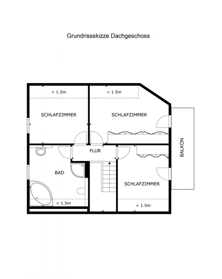 Grundrissskizze DG