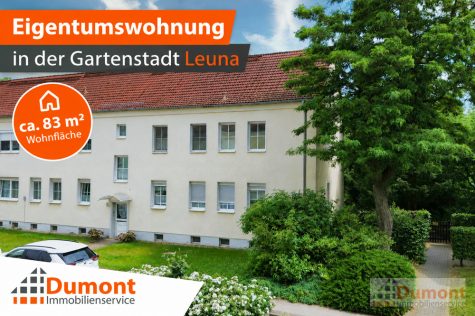 4-Zimmer-Eigentumswohnung in der Gartenstadt Leuna – ideal zur Eigennutzung oder Kapitalanlage, 06237 Leuna, Etagenwohnung