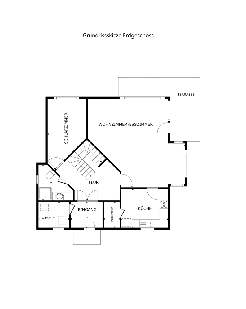Grundrissskizze EG