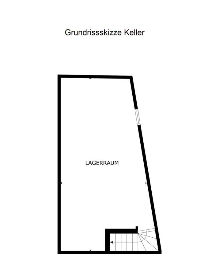 Grundrissskizze Keller unbemaßt