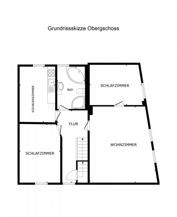 Grundrissskizze OG unbemaßt