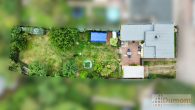 Toller Bungalow mit Garage und sonnigem Garten in beliebter Wohnlage von Bitterfeld/Wolfen. - Luftaufnahme